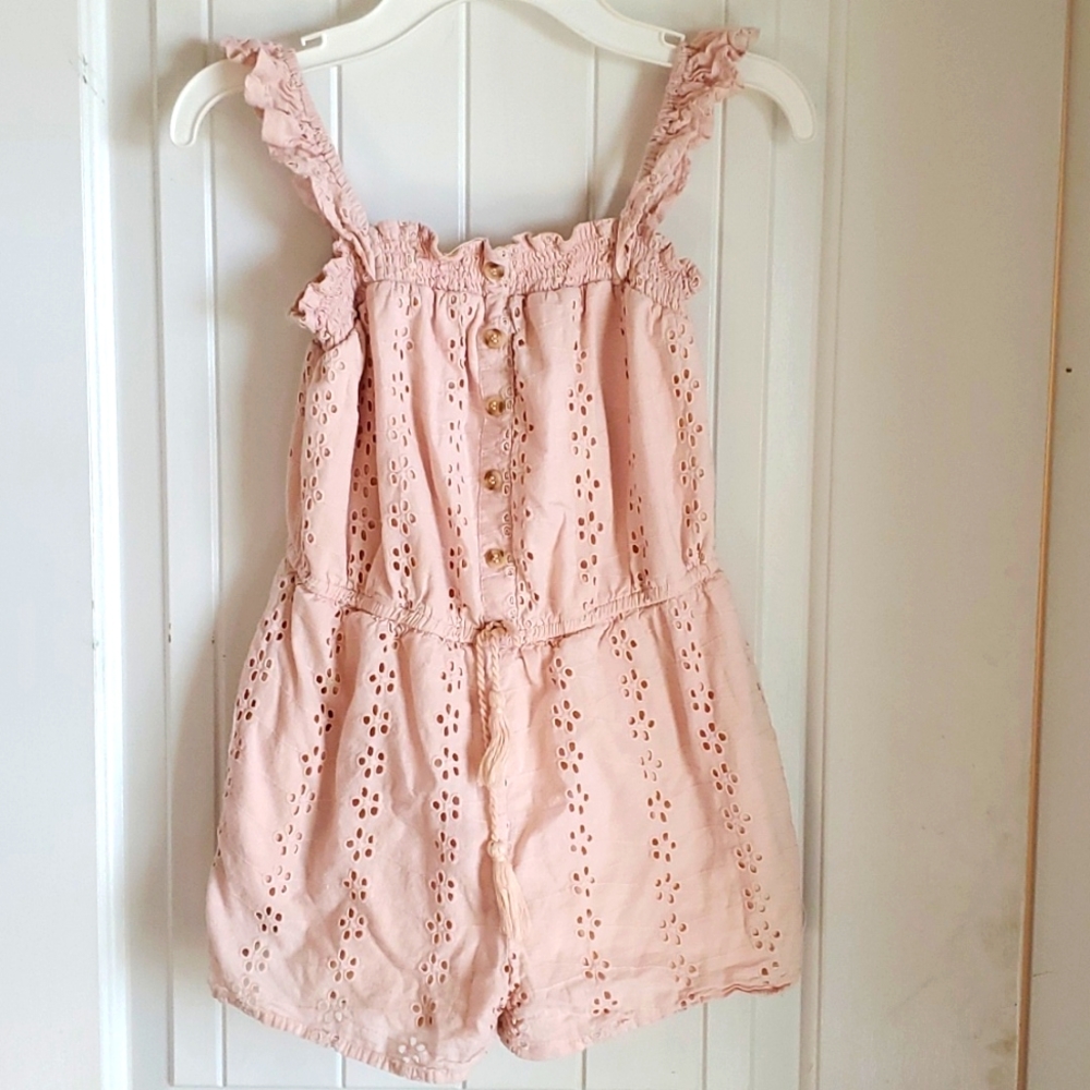 Japna Girls Pink Eyelet Jumper